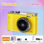 【Customer favorite】 Digital Camera 4K 64MP Photography Camera Video Camcorder Rechargeable Cameras 2.4 inch Screen Camcorder for Kid Adult Beginners Bangladesh (New)