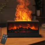 Fireplace Humidifier Simulation Flame Aromatherapy Diffuser DQ-717 Bangladesh (New)