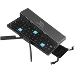 Foldable Bluetooth Keyboard with Magnetic Stand Rechargeable Keyboard Bangladesh (New)