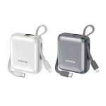 FONENG PX115 10000mAh Mini 22.5W Power Bank with 2 Built-in Cables Bangladesh (New)