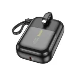 Hoco Q20 10000mAh 22.5W PD Mini Fast Charging Power Bank with Built in Cable Bangladesh (New)