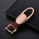 JOBON ZB-167A Horseshoe Metal Keychain – Brownish Gold Bangladesh (New)