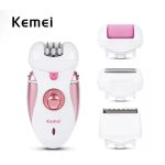 Kemei KM-2530 Epilator, Lady Shaver, & FootCare 4 in 1 Beauty Tools for Women Bangladesh (New)