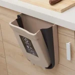 Kitchen Cabinet Door Hanging Trash Can Garbage Folding Waste Bins Collapsible Dry Wet Separation Bangladesh (New)