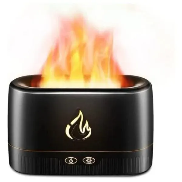 la0630-essential-oil-diffuser-with-flame-effect-black-8 Noiseless Aromatherapy Essential Oil Diffuser with Flame Effect (LA0630) Bangladesh (New) - Image 1