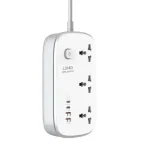 LDNIO SC3416 Power Strip 65W 3 Sockets With 4 Port Charger Bangladesh (New)