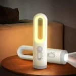LED Motion Sensor Night Light 2 in 1 Portable Bedroom Bathroom Read Camping Lighting Bangladesh (New)