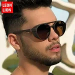 LeonLion Classic Punk Vintage Sunglasses for Men Punk Oculos De Sol Gafas UV400 Bangladesh (New)