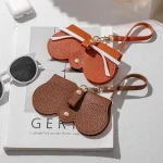 Litchi Embossed Glasses Cover Cute Hanging PU Leather Sunglasses Storage Bag Bangladesh (New)