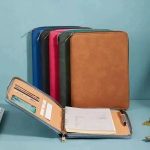 Multifunctional PU Leather A5 Business Binder with Card Slots and Calculator Bangladesh (New)