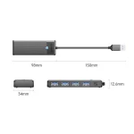 ORICO PW Series 4-Port USB3.0 Hub PAPW4A-U3-BK Bangladesh (New)