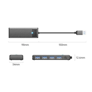 orico-pw-series-4-port-usb3-0-hub-papw4a-u3-bk-4-300x300 ORICO PW Series 4-Port USB3.0 Hub PAPW4A-U3-BK Bangladesh (New) - Image 1
