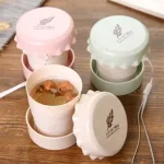 Portable Folding Cup Straw Wheat Plastic Coffee Cup Outdoor Activities Collapsible (1pcs) Bangladesh (New)