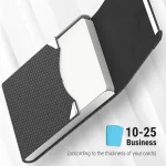 RFID Protection Business Card Holder in PU Leather for Office Use Bangladesh (New)