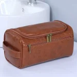 PU Leather Travel Toiletry Business Portable Hanging Organizer Bag Bangladesh (New)