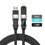 PZOZ 140W PD USB C 4in1 Digital Display Fast Charging Cable Bangladesh (New)