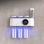 Rechargeable Wall-mounted Toothbrush Sterilizer UV Toothbrush Toothpaste Holder Dispenser Bangladesh (New)