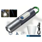 Smiling Shark-SD0707 Outdoor Camping LED Flashlight Rechargeable With Hook Bangladesh (New)
