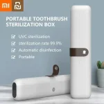 Xiaomi Mijia Toothbrush Sterilizer Leather Magnetic Buckle Portable Travel UVC Sterilization Storage Box Bangladesh (New)