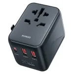 XUNDD XDCH-069 20W 3 USB Ports Universal Travel Adapter (Black) Bangladesh (New)