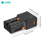 СОТЕСі 25W Mini Universal Travel Charger 1A 1C (OT-002) Bangladesh (New)