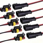 10 2 Pin Way Electrical Wire Connector 18AWG Male Female Plug Socket Quick Disconnect Wire Connectors Car Truck Bangladesh (New)