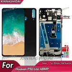 6.15'' AAA+ Huawei P30 Lite 48MP LCD Display Touch Screen Digitizer Assembly Screen Replacement With Frame and Battery Cover Bangladesh (New)