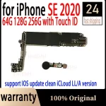 Original Free iCloud iPhone SE 2020 Unlocked Motherboard 64GB Mainboard With System Logic Board Function Replace Bangladesh (New)