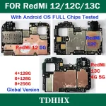 Working Unlocked Main Mobile Board Mainboard RedMi 12 5G/RedMi 12C/RedMi 13C 4G 5G Motherboard With Chips Circuits Bangladesh (New)