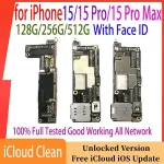 Motherboard iPhone 15 Pro Max With Face ID 128gb 256gb Mainboard Unlocked Clean iCloud Free Plate Fully Tested Logic Board Bangladesh (New)