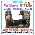 High Quality Xiaomi MI 10 T Lite 10T LITE 5G Motherboard Android OS Logic Board Unlocked Mainboard 6G/8G RAM 128GB/256GB ROM Bangladesh (New)