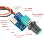 DC 12V PWM Speed Controller Fan Speed Governor 4 Wire Computer Temperature Controller Switch PC CPU Cooler Electronic Kit Bangladesh (New)