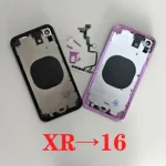 Popular Diy iPhone XR to 16 Chassis XR like 16 housing BackShell  XR Retrofit 16 XR DIY 16 Model All Carriers Bangladesh (New)