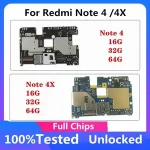 Global Version Work Well Unlocked Main Circuits Board Xiaomi Redmi Note 4 / 4X Motherboard Logic Board Original 16G 32G 64G Bangladesh (New)