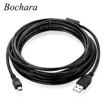 Bochara Mini 5P USB Cable USB 2.0 Type A to Mini 5P Foil+Braided Shielded 30cm 50cm 1m 1.5m 1.8m 3m 5m Bangladesh (New)
