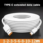 USB C 66W Fast Charge Cable 1M 2M 3M 5M 8M 10M 12M Type C Port Device Universal Data Cable Huawei Xiaomi Samsung Camera PS5 Bangladesh (New)