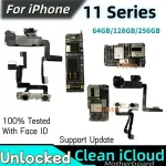 100% Tested Wokring iPhone 1111 pro11 Pro Max Motherboard With Face ID Unlocked Logic IOS Clean Free iCloud Board Plate A+ Bangladesh (New)
