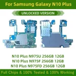 100% Working Unlocked Samsung Galaxy Note 10 Plus N975F N975U N975FD Logic Board Note10 plus Clean Google Lock Motherboard Bangladesh (New)