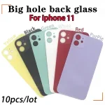 10/Lot iPhone 11 Pro Max Back Glass iphone 11 Battery Cover Original Colour BackShell  big hole rear glass Bangladesh (New)