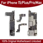 Fully Tested Mainboard iPhone 15 Pro Max Motherboard With Face ID Unlocked And Cleaned iCloud Physical SIM Version TXWY Bangladesh (New)
