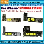 Clean iCloud iPhone 12 / 12 Pro / 12 Pro Max Motherboard With Face ID Original Unlocked Logic Board Mainboard Working Placa Bangladesh (New)
