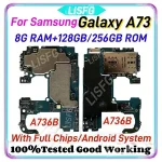 100%Tested Good Unlocked Motherboard Samsung Galaxy A73 A736B Chips Logic Board Mainboard Android 5G Version SM A736B Bangladesh (New)