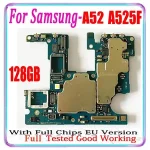 Samsung Galaxy A52 A525F Motherboard SM A525F Mainboard Circuits card fee Flex Cable Plate With Android System 100%Working Bangladesh (New)