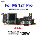 AAA+ Xiaomi Mi 12T Pro USB Fast Charging 120W Dock Port Plug Connector Type C Charge Board Microphone Flex Cable 12TPro Bangladesh (New)