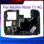 Motherboards Redmi Note 11 4G Version 100% Unlocked Mainboard Global Version Logic Board 64GB 128GB ROM With MIUI System Bangladesh (New)