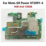 Original Mainboard Motherboard Circuits Single Card Fee Flex Cable Moto G9 Power XT2091 4 Mobile Plate Parts 4GB And 128GB Bangladesh (New)