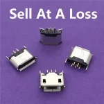 10/lot G24 Micro USB 5pin Female Socket Connector Direct Plug in Type Charging Mobile Phone Bangladesh (New)