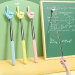 Stainless Steel Teaching Pointer Telescopic Rod Finger Design Whiteboard Teaching Stick School Office Supplies Bangladesh (New)