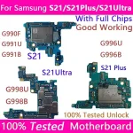 PLATE Working S21 G991U G991B S21 Plus G996B Mainbaord Samsung Galaxy S21 Ultra G998B 5G Motherboard Unlocked Logic Boards Bangladesh (New)