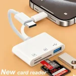 BackShell 5 in 1 SD TF Memory Card Reader USB 3.0 Type C Adapter iPhone 13 14 15 16 iPad MacBook Samsung Android Cameras Bangladesh (New)